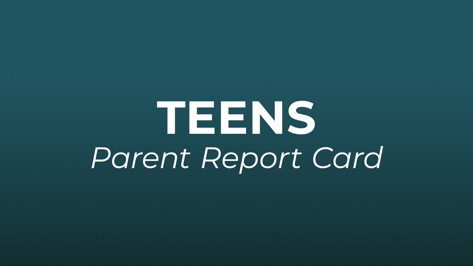Parent Report Card