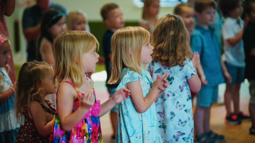 Children's Ministry - kids clapping